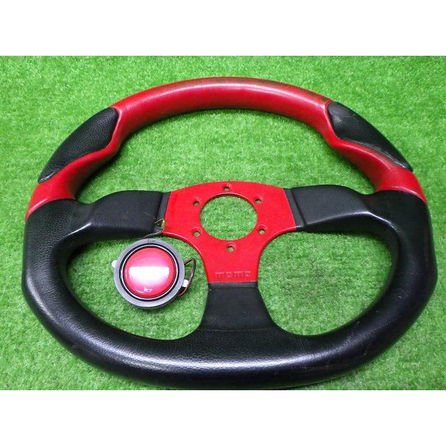 momo ステアリングホイール 赤・黒 momo ステアリングホイール 赤・黒 【公式通販】