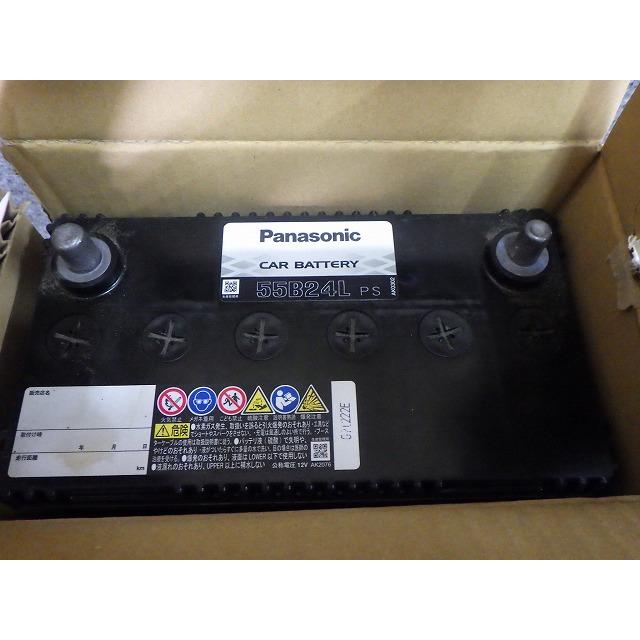 未使用品 55B24L 22年製 パナソニック カーバッテリー 417CCA 12.93V 