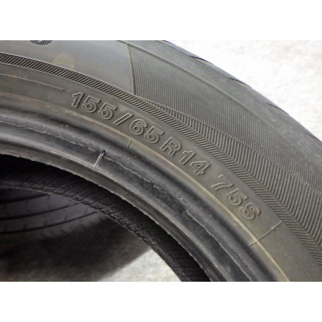 155/65R14 75S 4本 20年製 ヨコハマ ブルーアース AE30 溝4.5 軽自動車