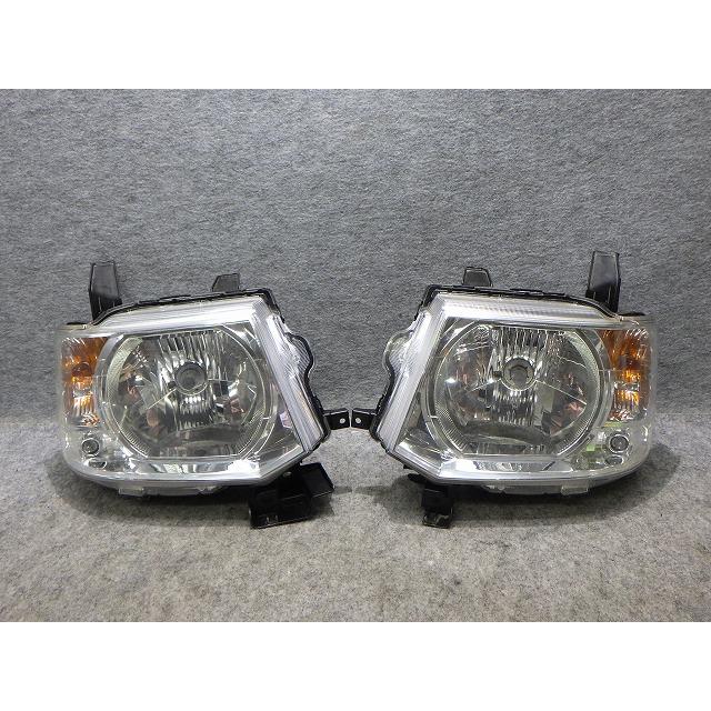 三菱（MITSUBISHI） EKワゴン ヘッドライト左右 ハロゲン H82W P6519