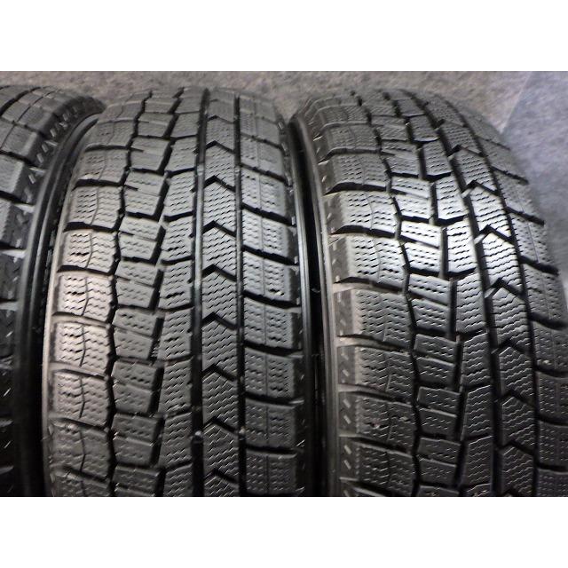 165/55R15 75Q 4本 21年製 ダンロップ ウインターマックスWM02 溝8.0