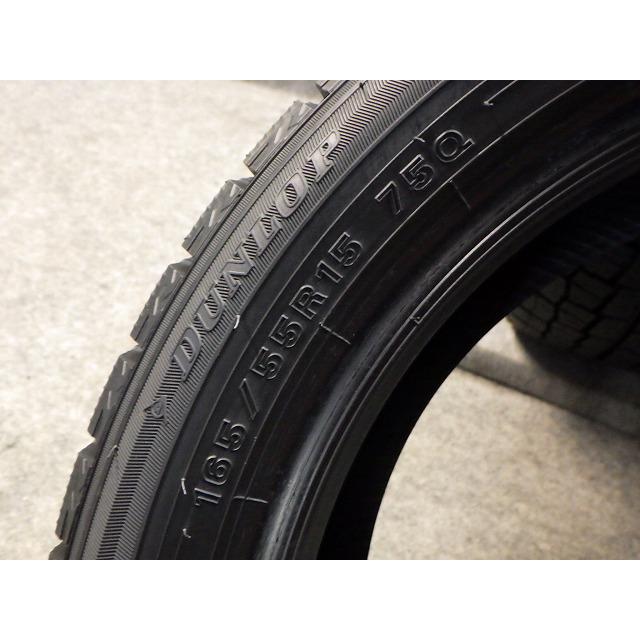 富山から☆ダンロップ WM02☆165/55R15☆残溝バリ 2017年製☆4本 165/55R15 75Q 4本 21年製 ダンロップ ウインターマックスWM02 溝8.0
