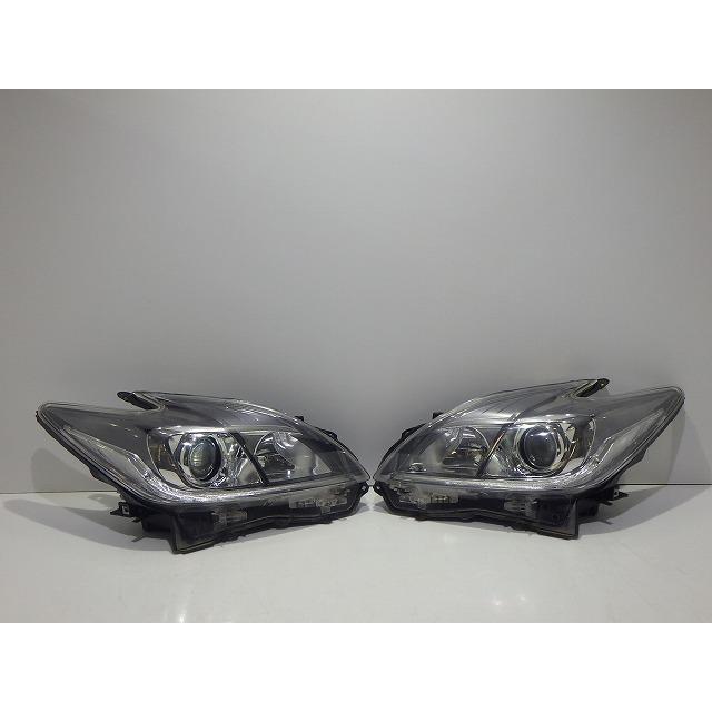 トヨタ　プリウス　30系　ZVW30　後期　HID ヘッドライト左右 47-52 プリウス ヘッドライト左右 HID ZVW30 後期 47-52 モ レベ付