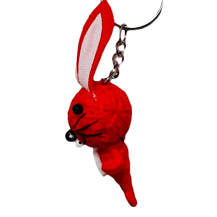 タイ 身代わり人形 キーチェーン お守り ハンドメイド 魔除け キーホルダー ウサギ |  | 04