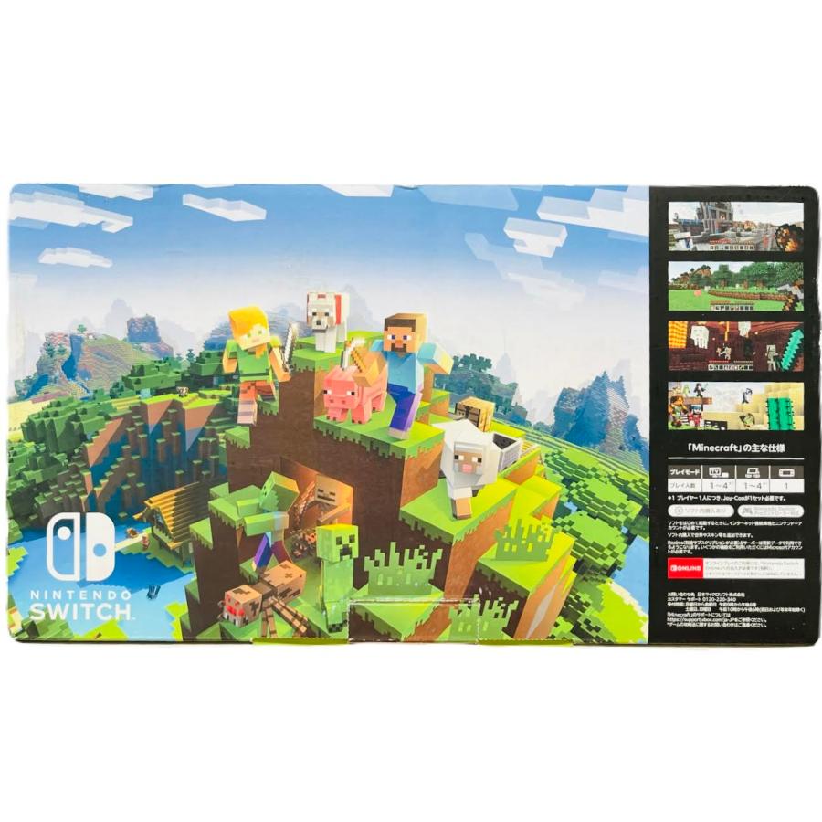 Nintendo Switch グレー 本体　マイクラソフト付き Nintendo Switch Minecraftセット 本体 グレー 完品 中古 動作確認済み