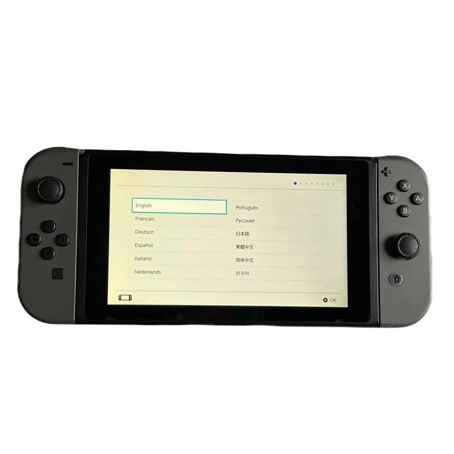任天堂　Switch　本体　マインクラフトバージョン　初期化済み Nintendo Switch Minecraftセット 本体 グレー 完品 中古 動作確認済み