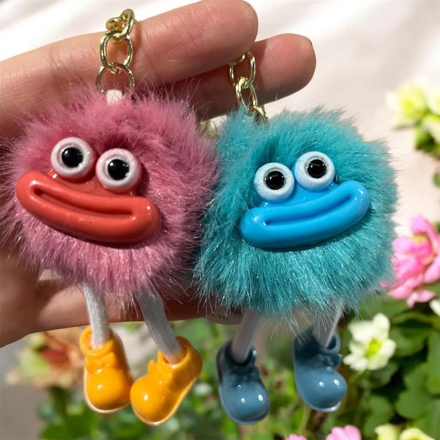 もじゃもじゃ リップモンスター キーホルダー : イナズマ商店 Yahoo
