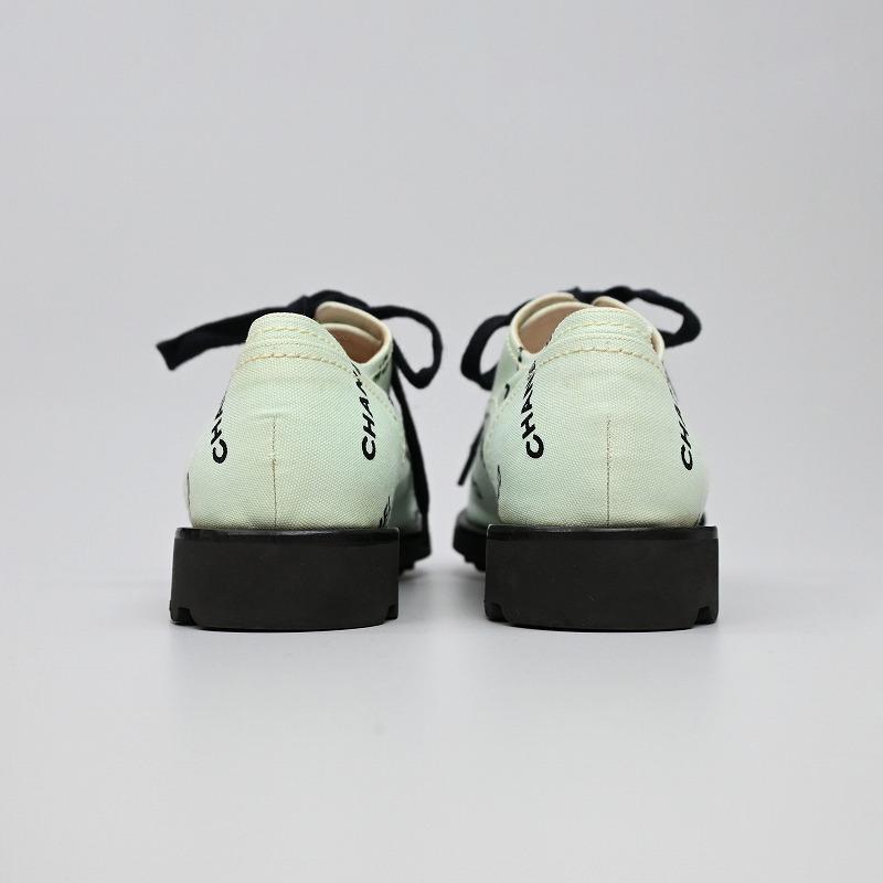 CHANEL シャネル スニーカー キャンバス 62500 A05136 レディース 36.5中古の画像