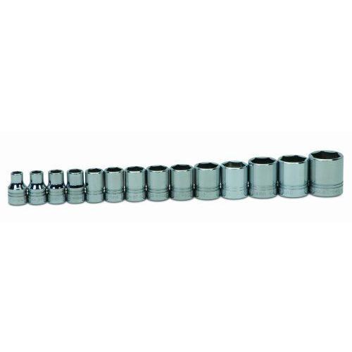 Snap-onスナップオン Industrial Brand JH Williams WSS-14HRC 14-Piece 1/2-Inch Drive Shallow 6 Point Socket Set