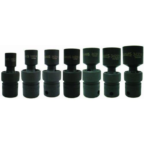 Snap-onスナップオン Industrial Brand JH Williams 36912 7-Piece 3/8-Inch Drive Universal 6 Point Impact Socket｜worldselect