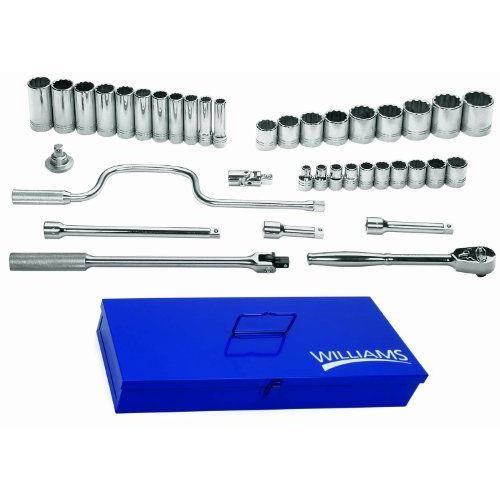 Snap-onスナップオン Industrial Brand JH Williams WSS-38F 38-Piece 1/2-Inch Drive Socket and Drive Tool Set
