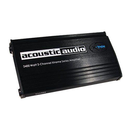 Acoustic Audio XS2402 Xtreme 2400 Watt 2/1 Channel Amp Car Amplifier | 