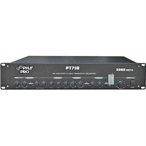 Pyle 19'' Rack Mount 2000-Watt PA Amplifier with 3-Way Frequency Selectors