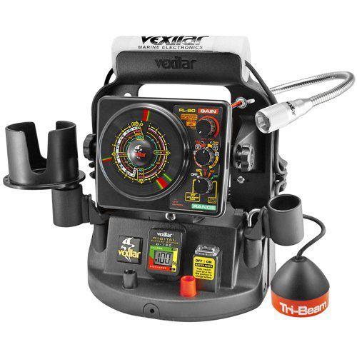 The FL-20 Super Pack with Tri - Beam Ice - Ducer from Vexilar アウトドア、釣り、旅行用品-モーターボート機材、備品-プレジャーボート、ヨット