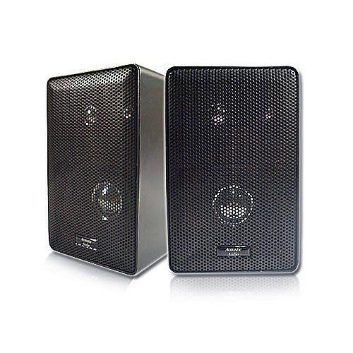 Acoustic Audio 251B-6PKG 200 Watt Black 3-Way Indoor/Outdoor Speakers | 