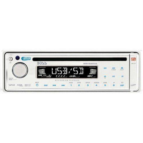 In-Dash Marine Mp3 Compatible Cd Receiver With Usb And Sd Memory Card Ports Auxiliary Input | 