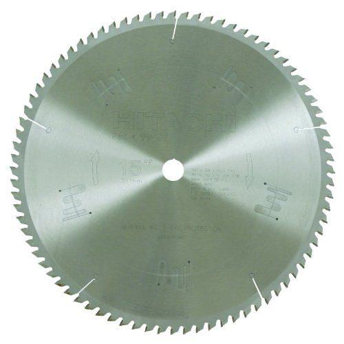 Hitachi(日立) 988922 80-Teeth Tungsten Carbide Tipped 15インチ ATB 1インチ Arbor Finish Saw ブレード | 