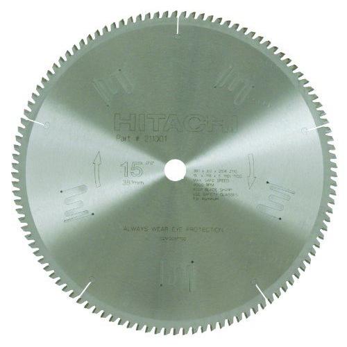 Hitachi(日立) 211001 110-Teeth Tungsten Carbide Tipped 15インチ Triple Chip Saw ブレード | 