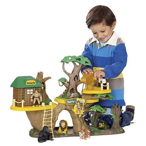 アニマルプラネット Jungle Fortress Tree House Play仕掛ける フィギュア本体-ゲーム、おもちゃ-フィギュア