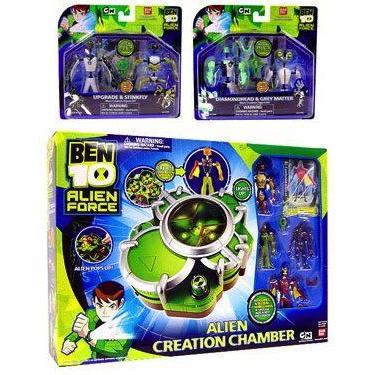 Ben 10 (Ten) エイリアン Creation Chamber セット of 4 Mini フィギュア 2-Packs and エイリアン Creati