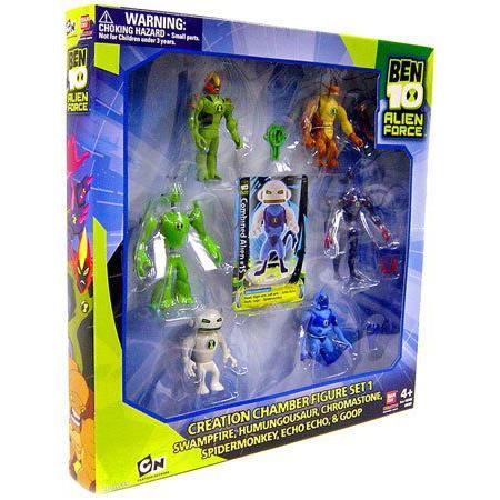 Ben 10 見ず知らず Creation Chamber 図形 仕掛ける 1 (Swampfire， Humungousaur， Chromastone， S フィギュア-フィギュア本体
