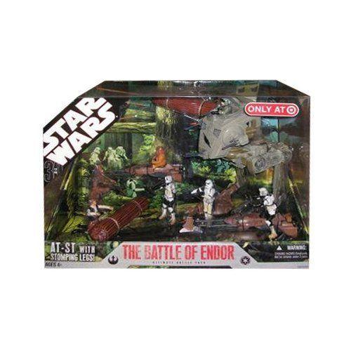 スターウォーズ 30th 不死化 Saga 2007 押さえる 動き 図形 Mega-Pack The Battle of Endor フィギュア-フィギュア本体-ゲーム、おもちゃ
