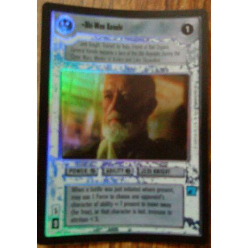 スターウォーズ Decipher Ccg - オビワン ケノービ Black Border 限定版 Super Rare Foil!