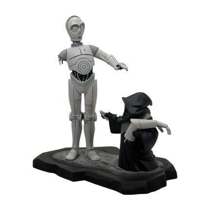 スターウォーズ Gentle Giant Statue Animated C-3PO Black and White