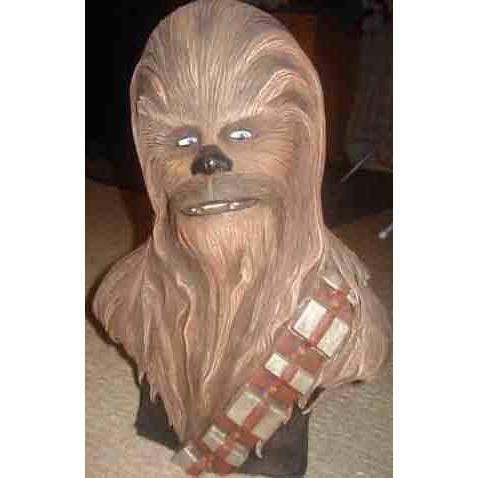 スターウォーズ チューバッカ Bust - This Has Been Custom Hand Made And Hand Painted - Excellent Pie