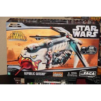 スターウォーズ Clone Wars Republic Gunship Vehicle フィギュア本体-ゲーム、おもちゃ-フィギュア
