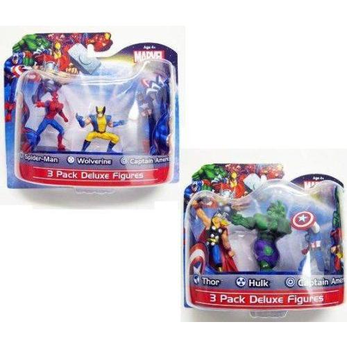 マーベル アベンジャーズ & Friends 限定 4” アクション フィギュア セット of 12 Includes: アイアンマ |  | 02