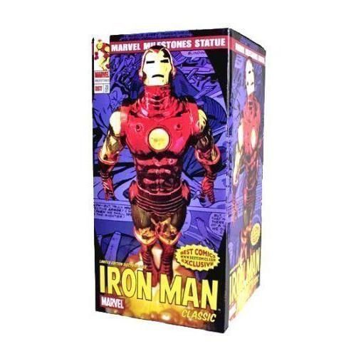 Online 限定 マーベル Milestones: アイアンマン (Classic) Electroplated Chrome Variant Statue