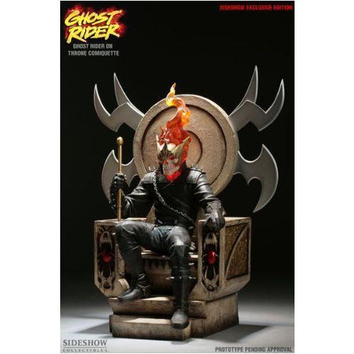 マーベル Maquette: Ghost Rider on Throne 限定 Edition Comiquette Sideshow Collectibles!