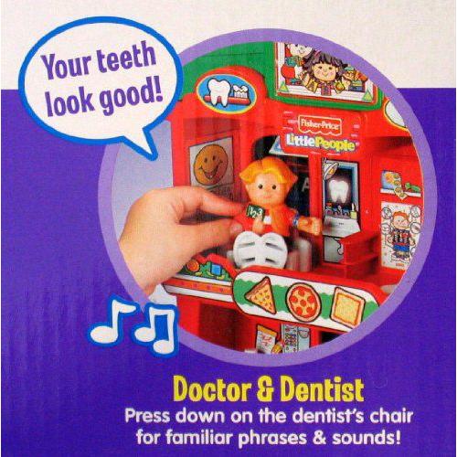 リトルピープル Learn About Town Playセット w Songs， Sounds \u0026 Phrases - 4 Playセット in 1 (2008)_3