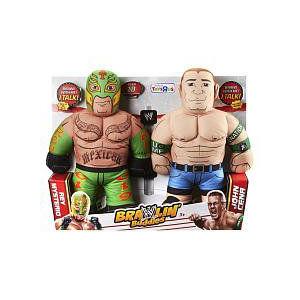 押さえる 世界レスリング(WWE) Brawlin Buddies 2 Pack - John Cena and Rey Mysterio ゲーム、おもちゃ-フィギュア
