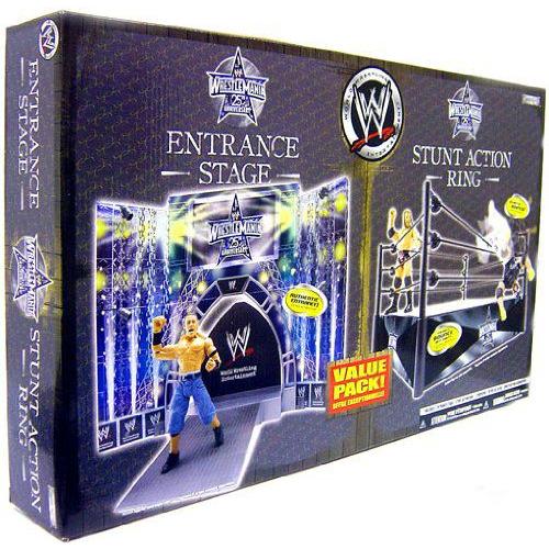 世界レスリング(WWE) レスリング 押さえる Wrestlemania 25 Stunt 動き Ring with Entrance Stage