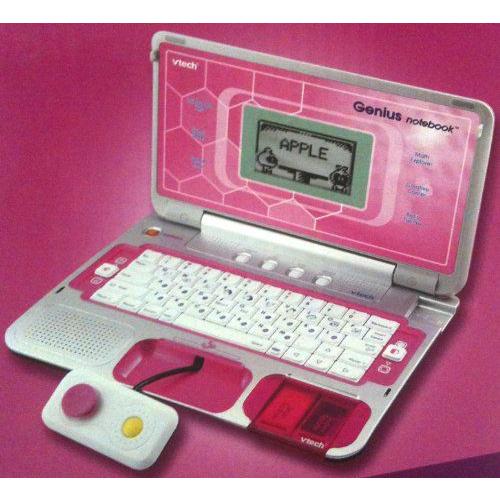 Vtech Genius Notebook ラップトップ ピンク， 付属品 Joypad \u0026 2 ゲーム Zone Cartridges \u0026 Bonus Noteboo