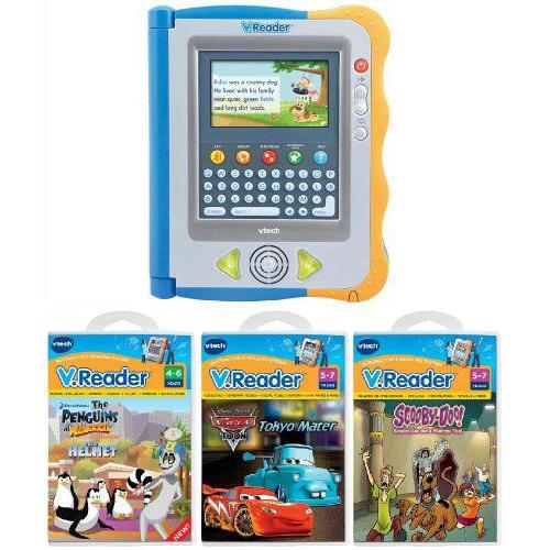 Vtech V.Reader Interactive E-Reading システム & 3 V Reader ゲーム バンドル