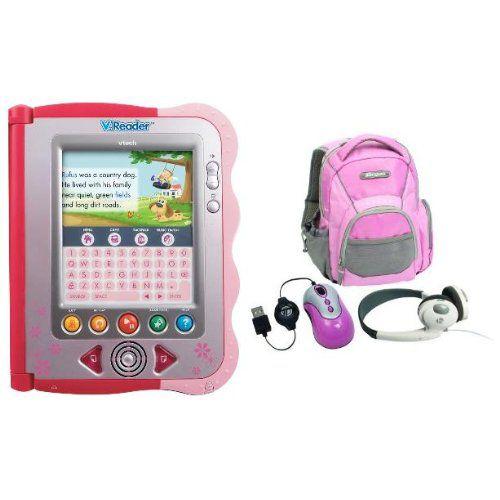 Vtech V.Reader Animated E-Book Reader & バックパック バンドル - ピンク