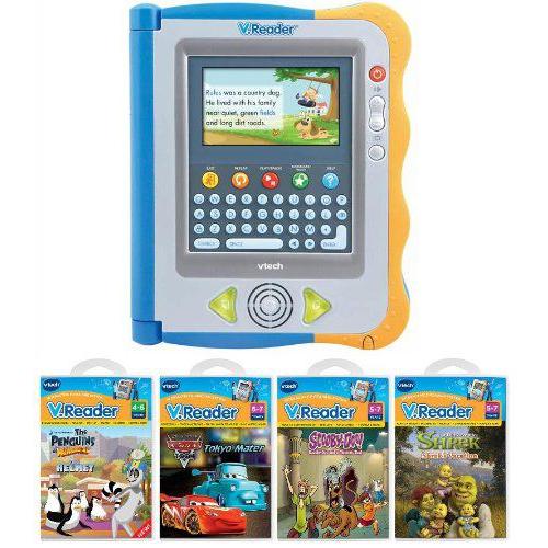 Vtech V.Reader Interactive E-Reading システム \u0026 4 V Reader ゲーム バンドル