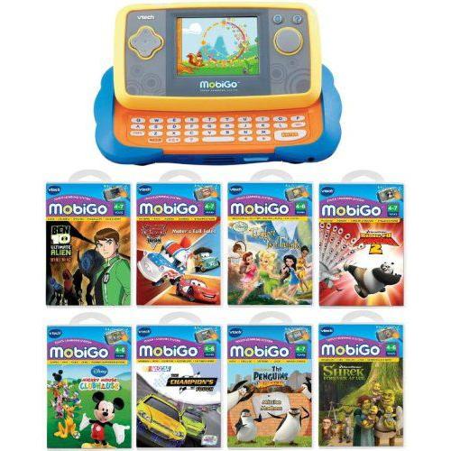 Vtech MobiGo Touch 学び取る 取り合わせ バンドル with All 客体年頃 烏合の衆 4-6 力くらべ ゲーム、おもちゃ-おもちゃ