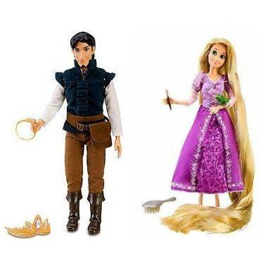 Disney(ディズニー) ストア Tangled Featuring Rapunzel 12” Rapunzel 人形 \u0026 12” Flynn Rider 人形 セ