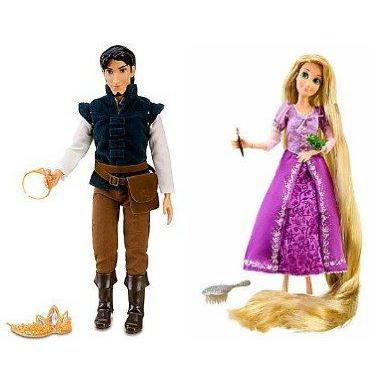 Disney(ディズニー) ストア Tangled Featuring Rapunzel 12” Rapunzel 人形 & 12” Flynn Rider 人形 セ｜worldselect