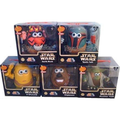 スターウォーズ Disney(ディズニー) Potato Head セット BOBA FETT， DARTH MAUL， YODA， C-3PO， CHEWB