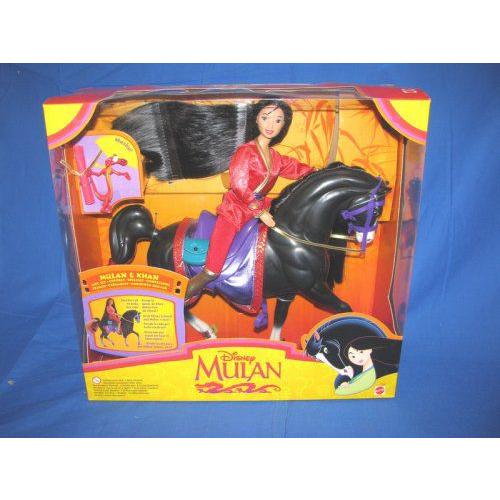 Disney(ディズニー) Mulan \u0026 Khan + Mushu ギフトセット Mattel フィギュア 18994