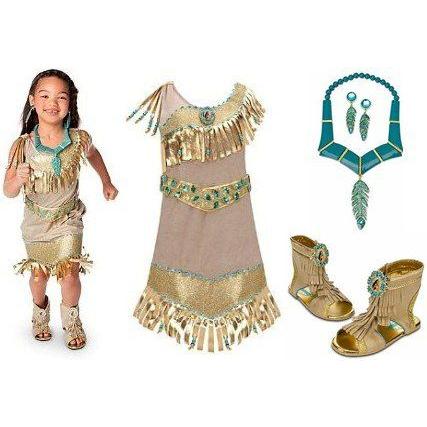 Disney(ディズニー) ストア デラックス プリンセス Pocahontas コスチューム for Girls Including ドレス
