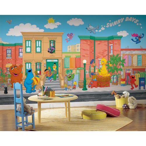 RoomMates JL1214M Sesame Street(セサミストリート) Full サイズ Prepasted Wall Mural |  | 01