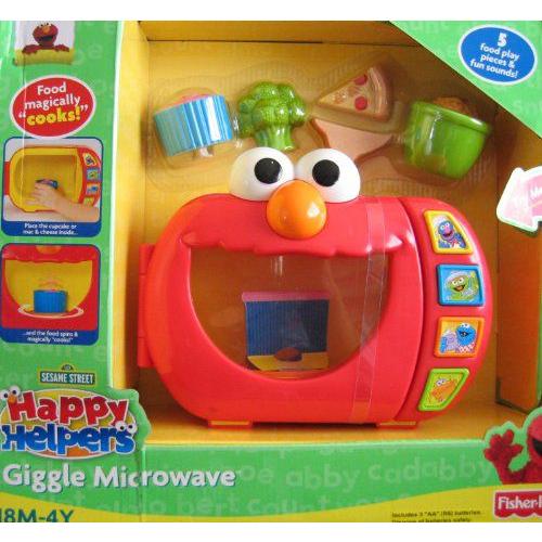 エルモ Happy Helpers Giggle Microwave w 5 Food ピース \u0026 Fun トーキング Sounds (2009 Sesame Street(