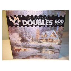 Thomas(機関車トーマス) Kinkade Doubles 600 ピース Jigsaw パズル - Deer Creek Cottage
