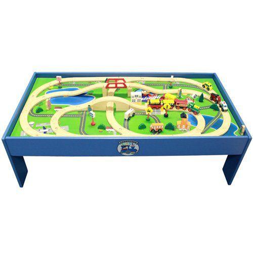 Conductor Carl 80 ピース Train テーブル and Playboard セット. 100% Compatible with Thomas(機関車ト | 